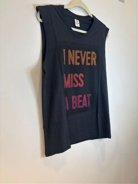 Zumba Strong By Zumba Black Racerback Tank Top Size L - Instructor